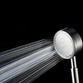 

Pressurized Water Saving Shower Head ABS With Chrome Plated Bathroom Hand Shower Water Booster Showerhead #F