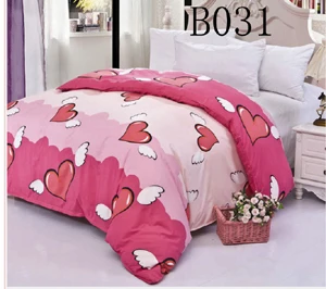Розовый Ангел сердце домашний текстиль 1 шт. полиэфирный пододеяльник Твин Полный Королева Постельное белье Покрывало стеганое одеяло постельное белье - Цвет: B031