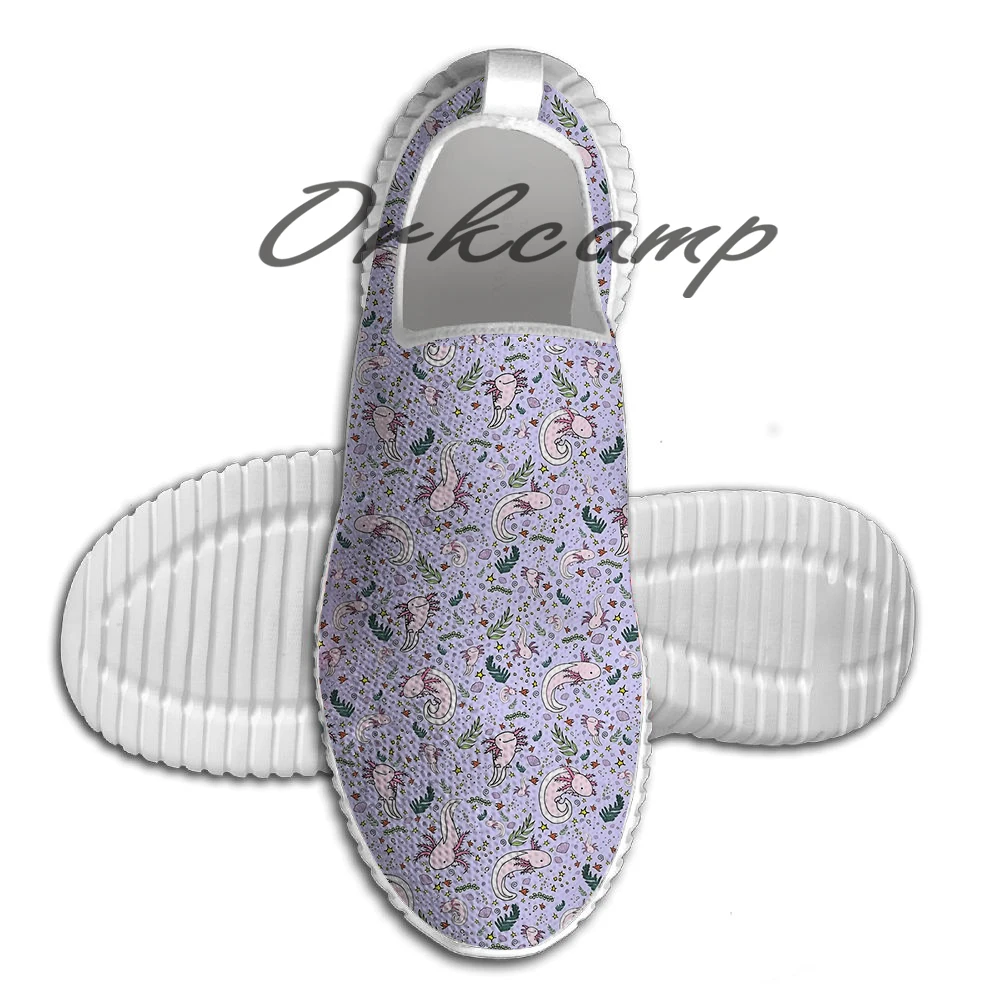 

Axolotls in Purple Light Weight fashion Sports Running Shoes Walking Shoes Summer Comfortable Yuga shoes