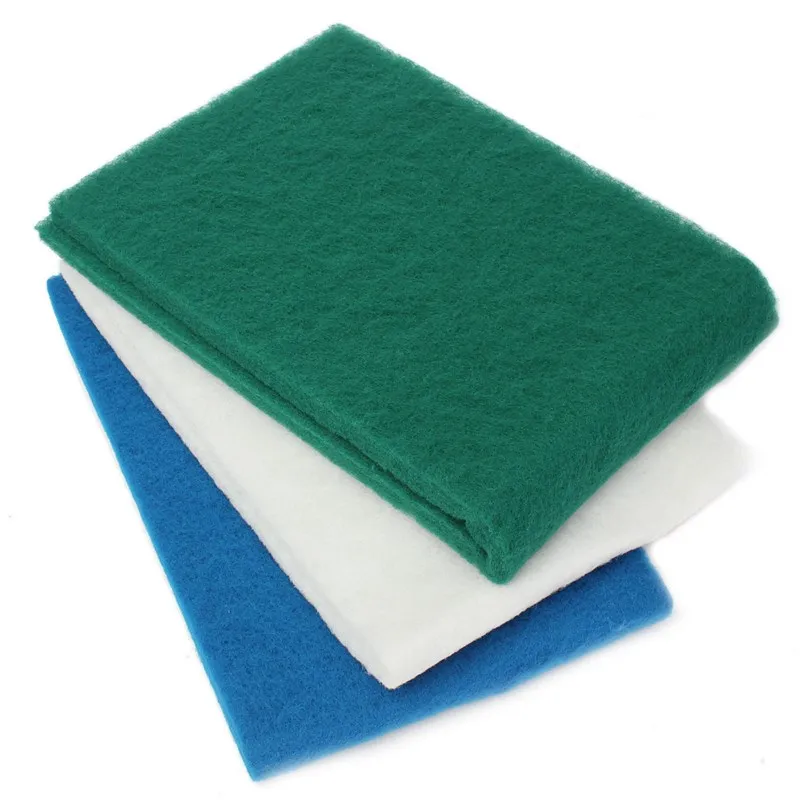 

New Reusable Aquarium Tank White Filter Biochemical Cotton Pet Fish Aquatic Supplies Filters for seawater fresh water 100x50x3cm
