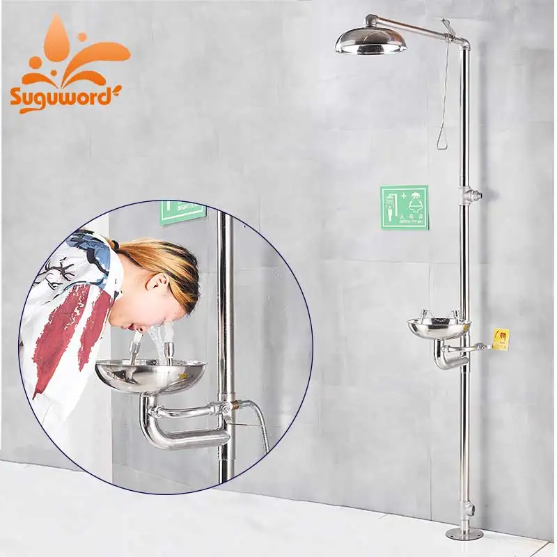 

Emergency Eye Wash Device Factory applicable Single Cold Shower Set Stainless Steel with shower head shower set