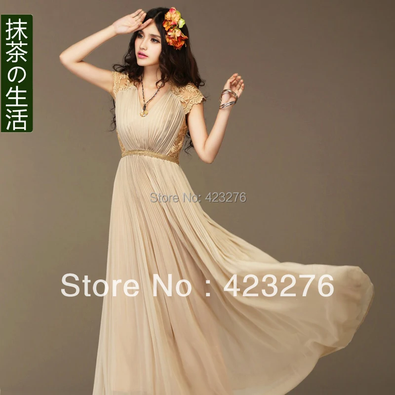 female one piece long dresses spring womens summer full dress floor