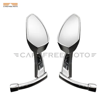 

Chrome Motorcycle Rear Side Mirror case for Harley Dyna Softail Electra Glide Chopper XL883 Honda Yamaha Kawasaki Suzuki KTM