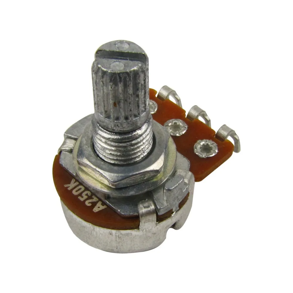10 шт. мини Потенциометр для гитары Pot A250K / A500k|guitar potentiometer|for electric guitarguitar pot |