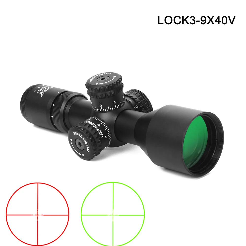 

3-9x40V Lock Reset Optical Riflescope Tratical Hunting Riflescope Crosshair hunting For Outdoor Hunting Airsoft Gun Accessiary