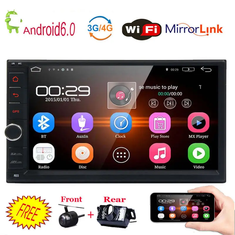 Clearance 2Din 7" Android 6.0 Car NO-dvd Stereo GPS Radio Navi Bluetooth HD Mirror CAMERA 0 Clearance 2Din 7" Android 6.0 Car NO-dvd Stereo GPS Radio Navi Bluetooth HD Mirror CAMERA 0