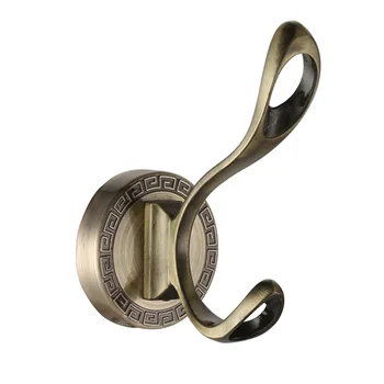 

New Retro European Style Clothes Hooks Green Bronze Bathroom Hook Towel Rack Hanger Bathroom Accessories Cabide