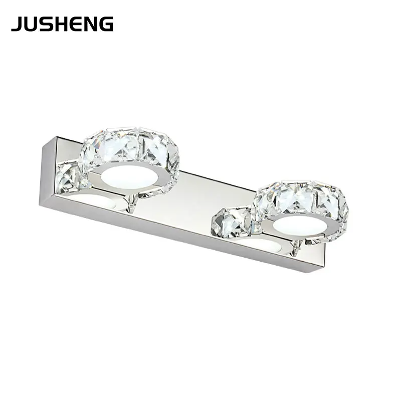 Indoor 6W Circle Desing LED Wall Light Lamps 2-lights 85-265V AC Decoration Sconces in Bathroom