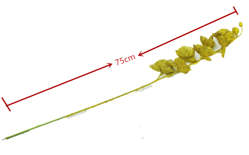 Блестящий кудрявый блеск фаленопсис пучок/легкий искусственный цветок/рождественские украшения/Пластиковые моделирования цветущие растения