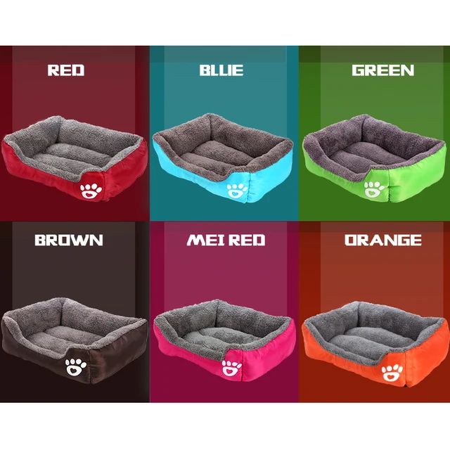 LAPLADOG Warm Winter Dog Bed Sofa Mat Kennel Doggy House Candy Colored Dog Cat Rabbit House Puppy Sleeping Nest