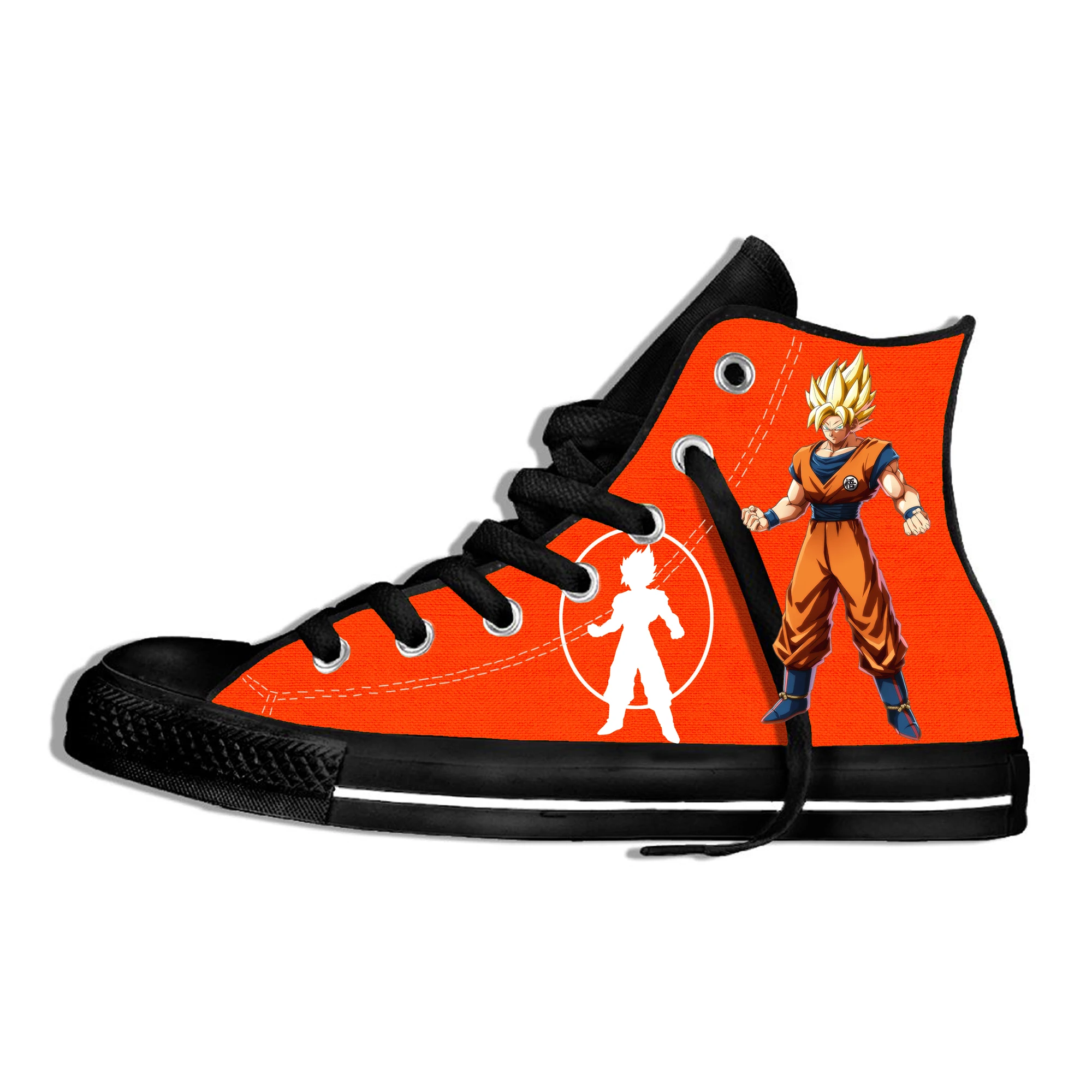 

FDWERYNH Fashion Anime Dragon Ball Z Mens High-top Vulcanized Shoes One Piece Print Canvas Shoes For Boys Autumn Sneaker Shoe