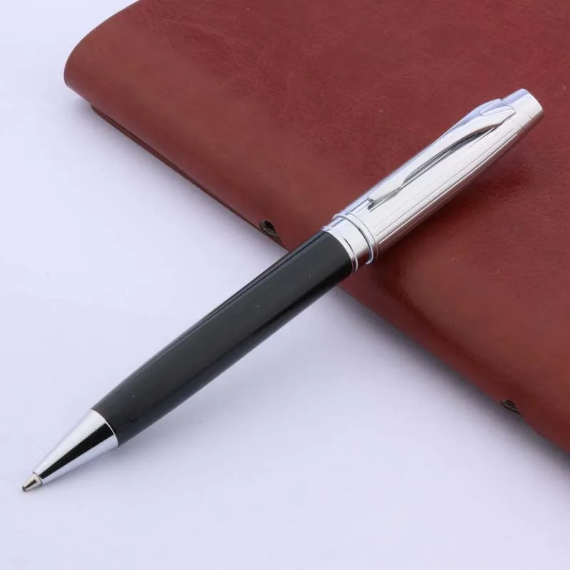 

baoer 100 Half black half stainless steel black Silver piece Ballpoint Pen