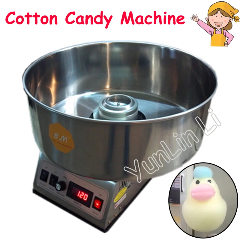 Cotton Candy Machine Commercial Sugar Floss Making Children Stainless Steel Electric DIY Candy Cotton Floss Maker CC-3803H Cotton Candy Machine Commercial Sugar Floss Making Children Stainless Steel Electric DIY Candy Cotton Floss Maker CC-3803H