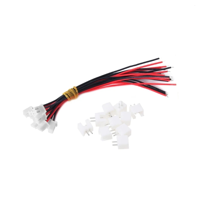

10 Sets JST XH 2.5-2 Pin Battery Connector Plug Female & Male with 120MM Wire 95AE