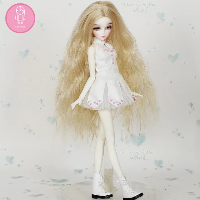 Peluca para muñeca BJD, Envío Gratis, tamaño 5-6 pulgadas 1/4, peluca rizada de alta temperatura, peluca adorable BJD para chica ChicLine Chloe Peluca para muñeca BJD, Envío Gratis, tamaño 5-6 pulgadas 1/4, peluca rizada de alta temperatura, peluca adorable BJD para chica ChicLine Chloe