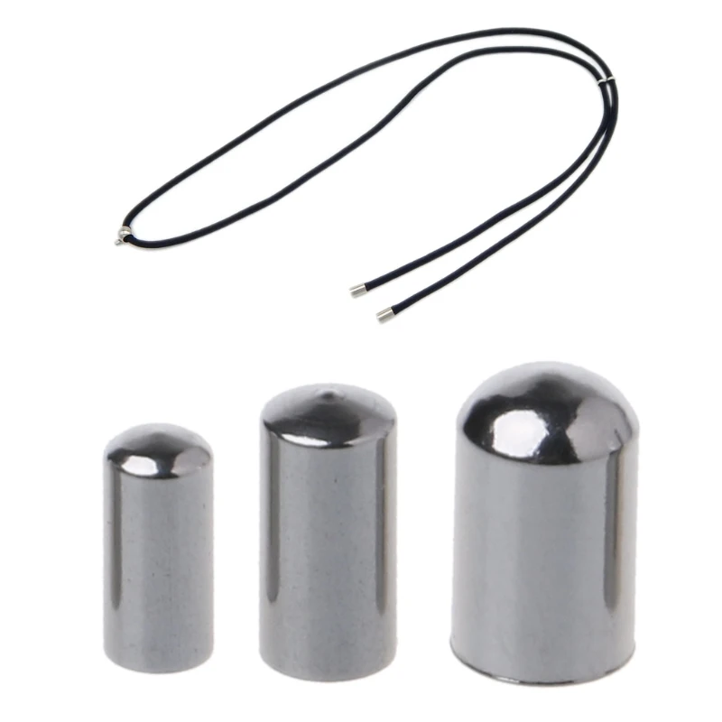 

10pcs Round Stainless Steel Crimp Clasps Leather Cord End Caps Jewelry Findings