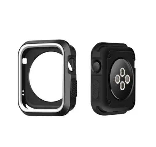 Силиконовый чехол для apple watch band series 5, чехол 42 мм, 38, 40 мм, 44 мм, полноразмерный резиновый защитный мягкий чехол для iwatch 4/3/2/1