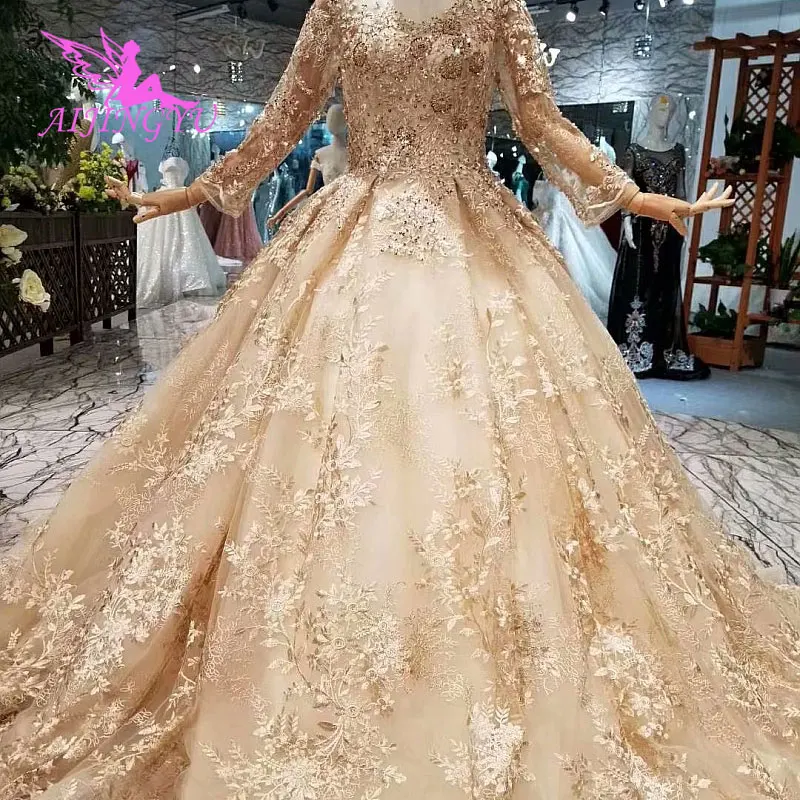 Aijingyu Budget Wedding Dress Woman Gowns 2018 Cheap African 2019