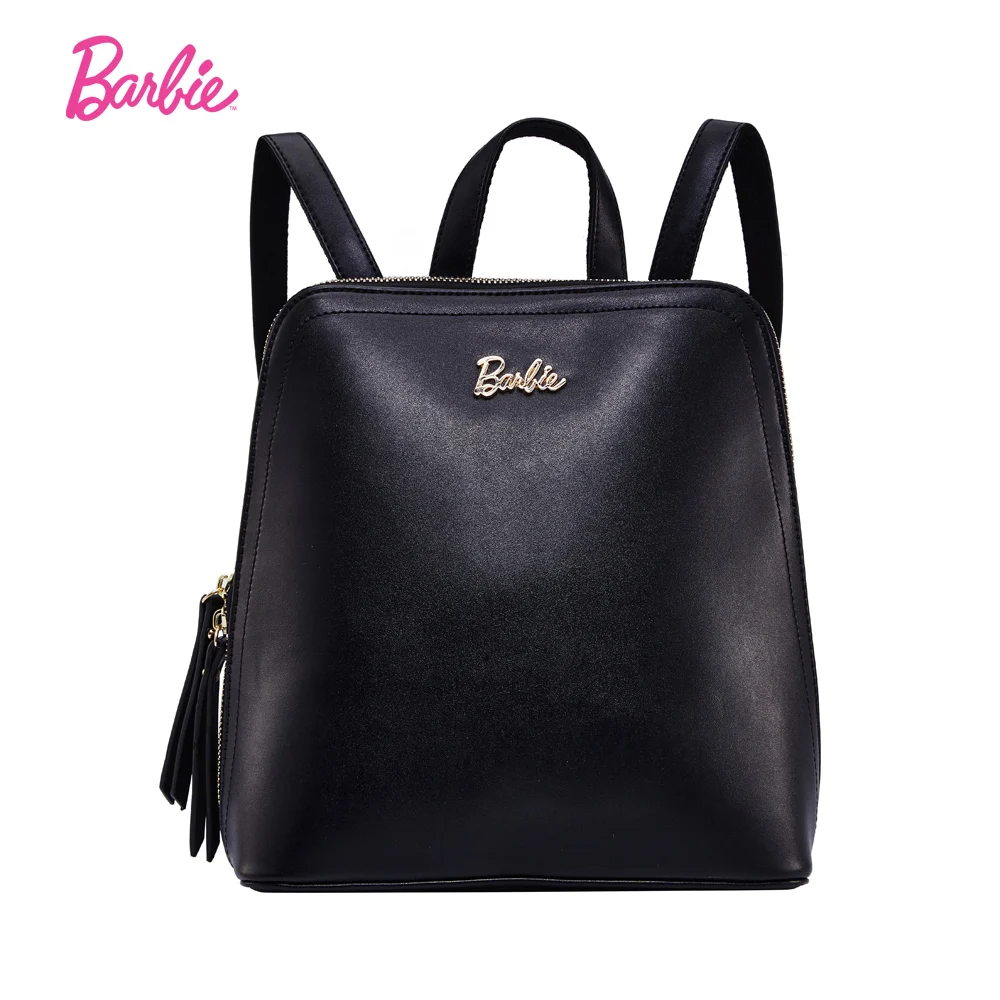 

Barbie 2017 NEW fashion backpack women backpack Leather school bag women Casual style bags free style black color