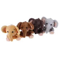 1 шт. 10 см милый маленький ганбо чучело Плюшевые игрушки кулон прекрасный мини мультфильм слон кукла подарки для детей брелок