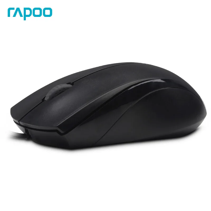 Rapoo N1600 оригинальная оптическая проводная мышь с 1000 dpi USB Бесшумная прочная