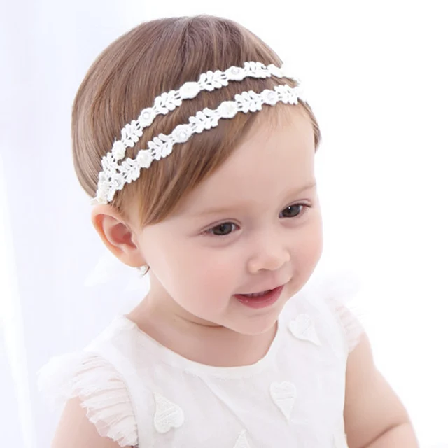 Baby Flower Headband Girls Children Rhinestone Bow Headbands Kids Hair Accessories Headwear Hair