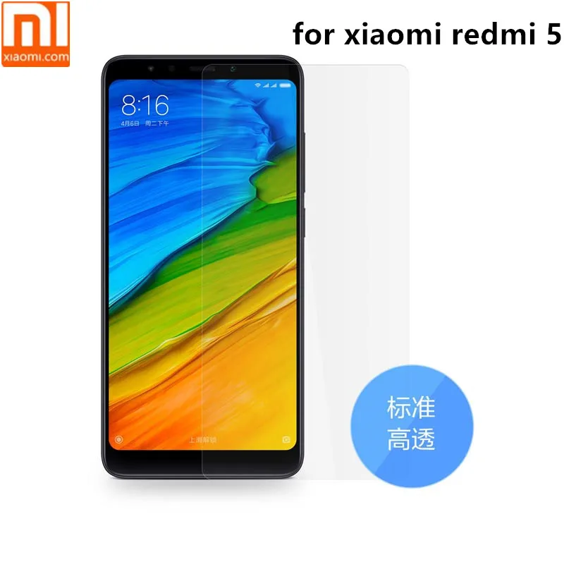

2pcs original xiaomi redmi 5 screen protectors anti Scratch Proof High Transparency PET protective film for redmi5 with package