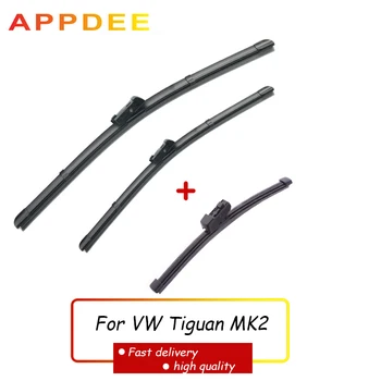 

APPDEE Wiper LHD Front & Rear Wiper Blades Set For VW Tiguan MK2 2017 2018 2019 Windshield Windscreen 26"+21"+14"