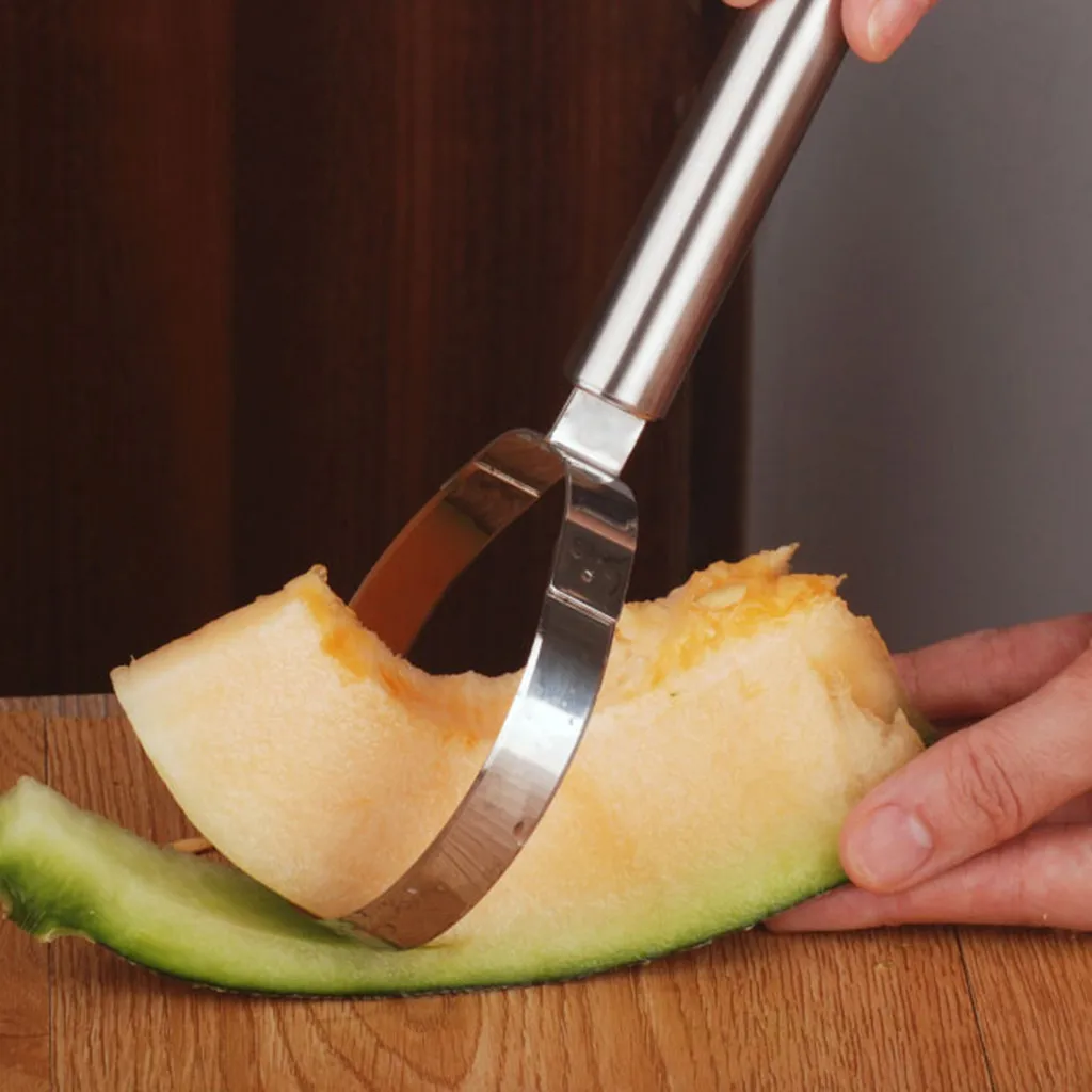 Нож для арбуза из нержавеющей стали фруктовый арбуз Cantaloupe Совок фрукты дыня копания целлюлозы приспособление для разделения для кухни 0424