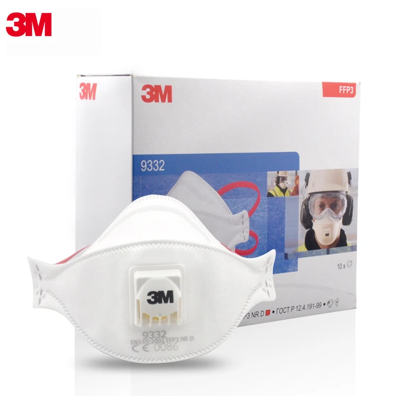 

3M 9332 9322 Dust Mask Particulate Respirator Safety Breathing Masks Anti-fog PM2.5 Dust-proof Riding Protective Mask
