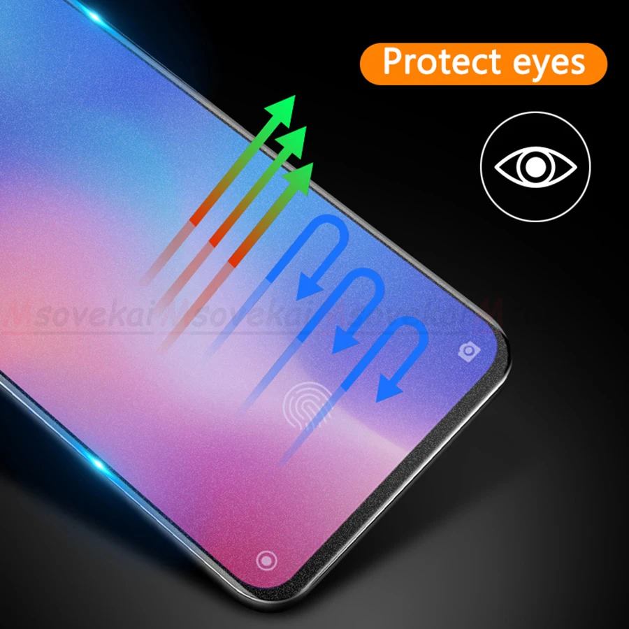 Закаленное стекло для Xiaomi Mi 9 SE Explorer Play Mix 3 Redmi Note 7 Pro черная Акулья Helo матовая