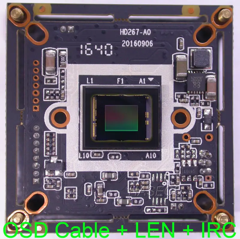 3.0MP AHD 1/2.8&quot SONY Exmor IMX124 CMOS image sensor NVP2470 CCTV camera module PCB board with OSD cable + IRC CS 3MP LEN |