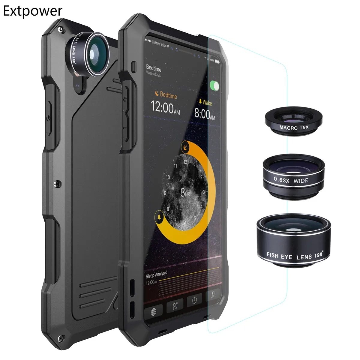 Extpower For IPhone 6 6s 7 8 Lens Kit Case Fisheye Shockproof Metal Bumper Cover iPhone Plus Accessories |