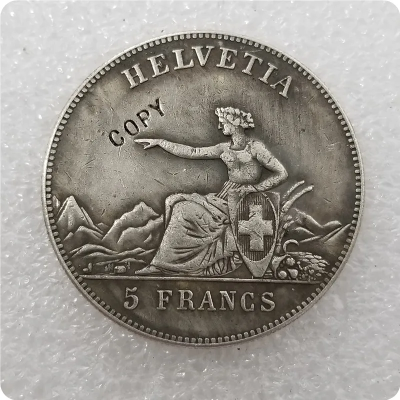 1863 Switzerland 5 Franken Shooting Festival COPY | Дом и сад