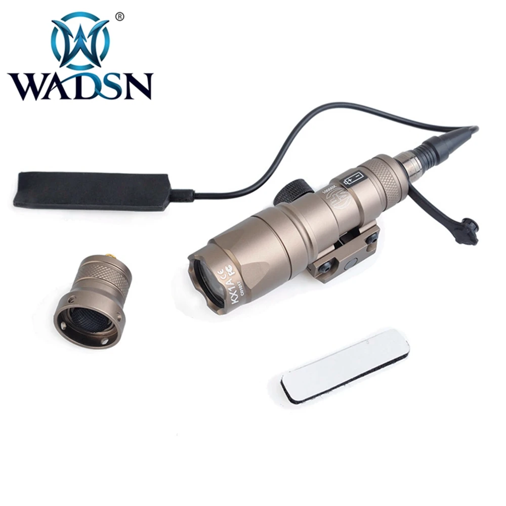 WADSN M300 M300B Мини Тактический светильник для разведчика 280 люменов светодиодный Softair флэш-светильник 20 мм рельсовая охотничья лампа страйкбольный оружейный светильник s - Цвет: DE