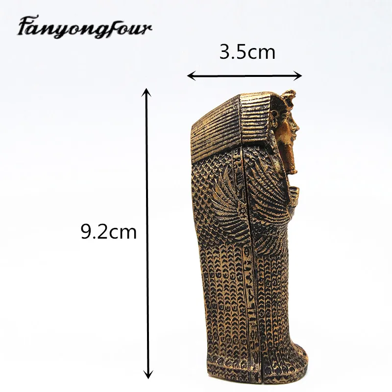 Ancient Egyptian Pharaoh Mummy Silicone Mold Fondant Cake Mould Resin Chocolate