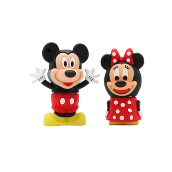 

Wholesale cartoon Mickey Mouse pen drive 4GB 8GB 16gb 32GB Minnie memory stick pendrive 64GB creative gift usb flash drive 128GB