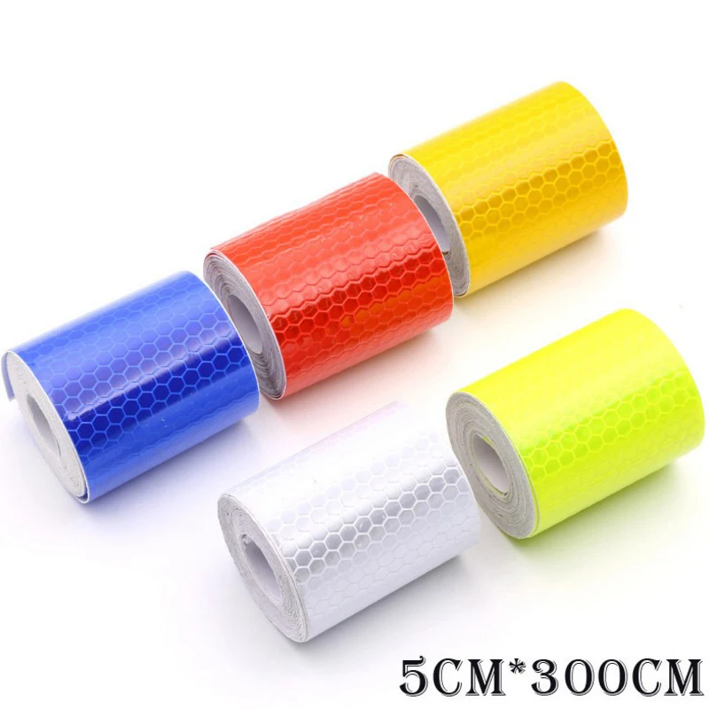5cm 300cm Reflective Tape Car Stickers Styling For Automobiles Safe Material Car Truck Motorcycle Cycling sticker