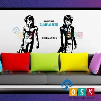 

Kira Yamato Athrun Zala GUNDAM Vinyl Wall Stickers Decal Decor Home Decoration Anime Cartoon Car Sticker