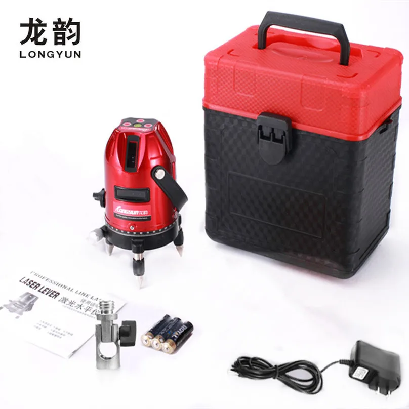 

635nm 5lines 6points laser line cross line laser rotary laser level selfing leveling 360degree multifunction Outdoor Receiver