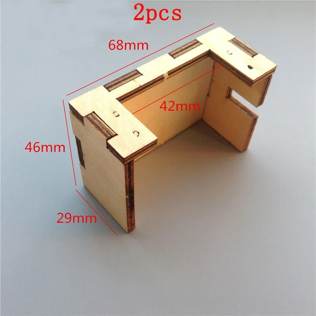 2pcs S3003 Servo Mount Wood Vertical Steering Base Bracket Wood Laser