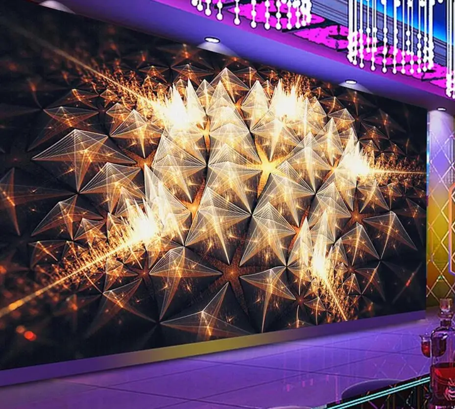 Colorful flower art bar KTV background wall 3d murals wallpaper for living room Colorful flower art bar KTV background wall 3d murals wallpaper for living room