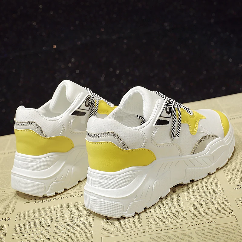 

High Quality Spring Autumn Fashion Women Casual Shoes Chunky Shoes Women Platform Sneakers Ladies Trainers Zapatos De Mujer 2019