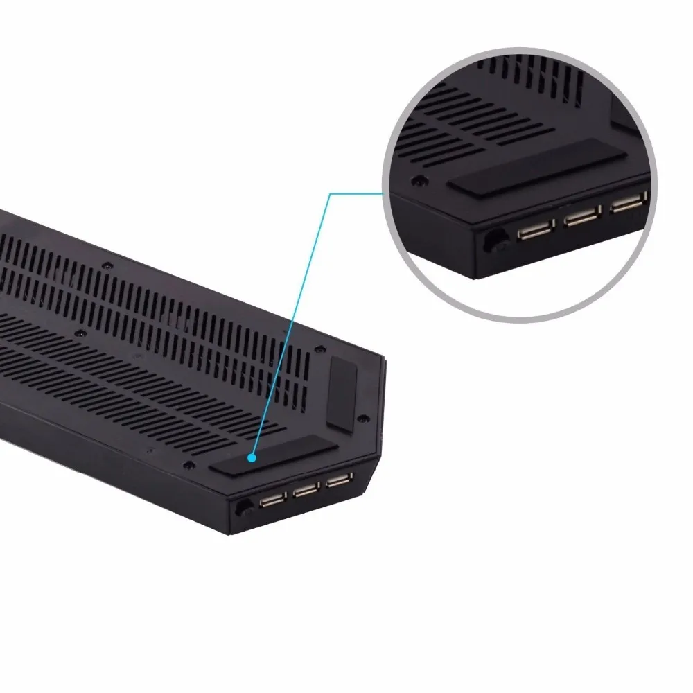 PS4 вентилятор вертикальная подставка базы охлаждения Cooler теплоотвода двойной зарядная станция для хранения Playstation 4 контроллеров DualShock 4