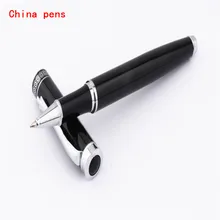 Роскошные Качество 300 черный Цвет Классическая Бизнес офис Средний перо Ручка-роллер