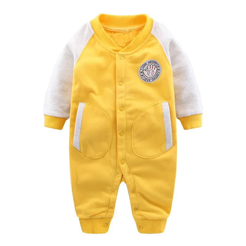 Детский хлопковый комбинезон с длинным рукавом на весну/осень|newborn baby rompers|boy