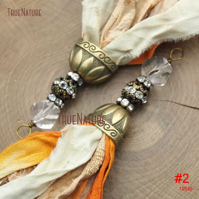 20180207-PM10536- Orange Shades Sari Silk Tassel Pendant_2