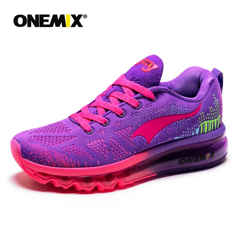ONEMIX 2019 air cushion women running shoes summer sneakers pink lightweight running shoes women breathable sneakers
