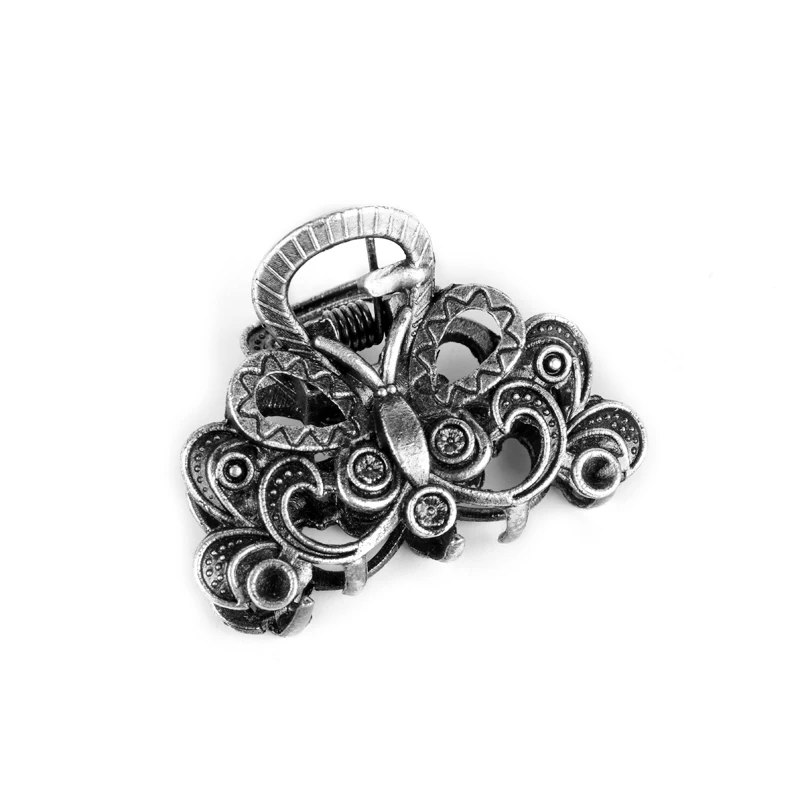 

Fashion Metal Hairpin Hair Claws Gothic Flower Pattern Shape Hair Clips For Women Girl Make UP Hair Accessories Hollow Hairgrip