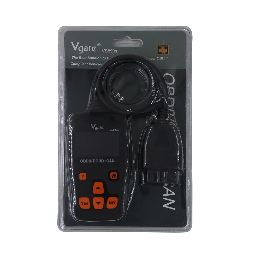 VGATE VS890S автоматический диагностический сканер ELM327 OBD2 инструмент Многоязычный Vgate